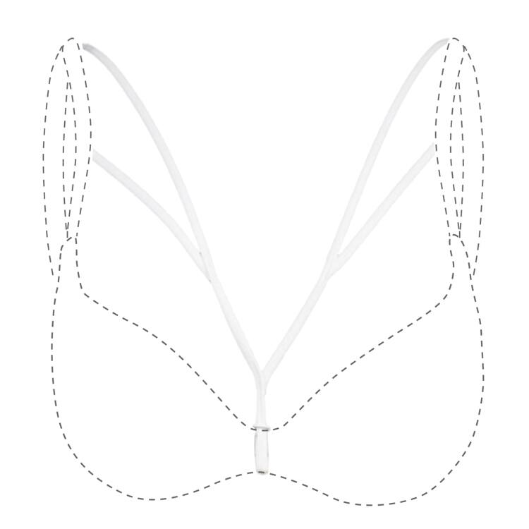 FlorezBZ - BH-Tr&auml;ger f&uuml;r Damen - Wei&szlig; 7 (One Size)