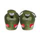 Jay Six - Hausschuhe - Olive/Rot (S)