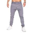 CliffBZ Chino Jogger für Herren - Grau (M)
