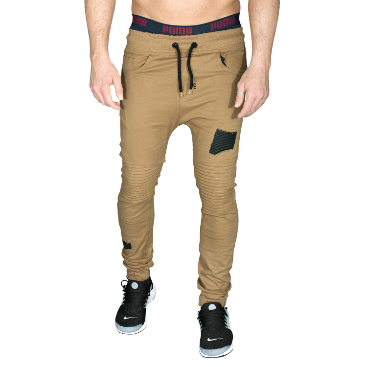 FryBZ - Chino Jogger f&uuml;r Herren - Camel (XL)