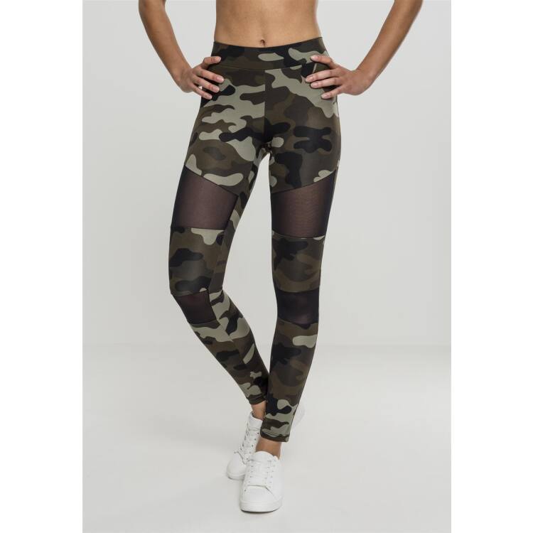 CamoflageBB - Leggings f&uuml;r Damen - Wood Camo (S)