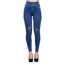 Kelly - Leggings f&uuml;r Damen - Jeans Diamonds (One Size)