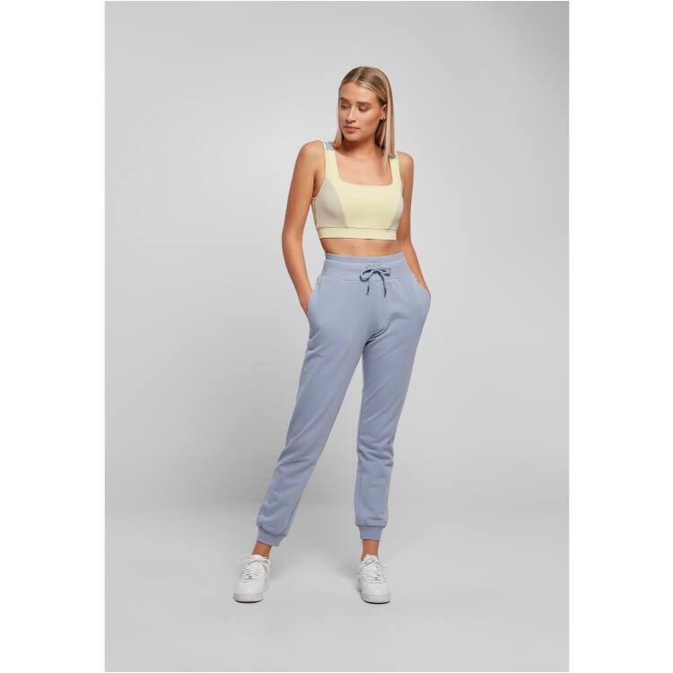 Urban Classics Damen High Waist Sweatpants Aus Samt – Bequem, Weit Geschnitten, Mit Hohem Bund Und Seitentaschen